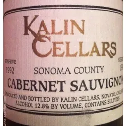 Kalin Cellars 1992 Cabernet Sauvignon 750ml