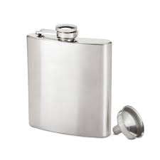 TRUE HIP FLASK/FUNNEL 6 OZ