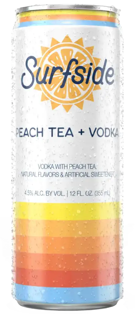 Surfside Peach Tea 4 Pack 355ml