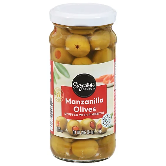 Olives Manzanilla Stuffed With Pimiento - 5 Oz