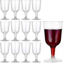 WINE GLASSES(15 IN A PACK)PLASTIC
